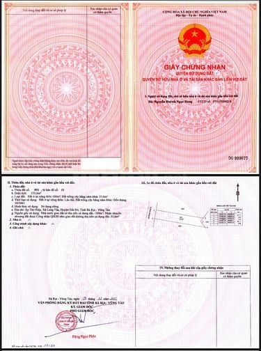 Bán gấp lô đất ngay trục chính Long Tân diện tích 142m2 giá rẻ 1tỷ9 gi