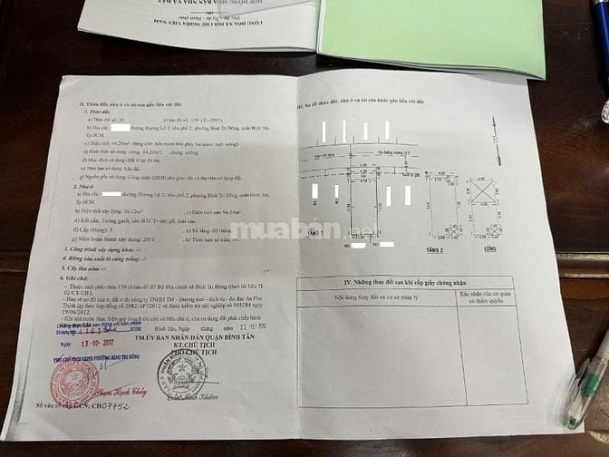 Bán nhà hẻm 4m(XH) Hương lộ 2, P.B.T.Đông, Q.Bình Tân giá 4.7 tỷ - 44.