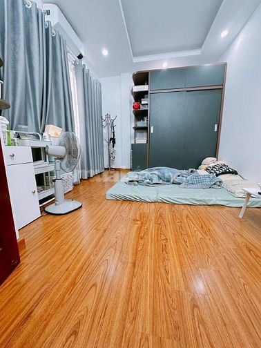 Nhà dân xây, Ngõ ba gác tránh SH Khương Hạ DT50m2 xây 4T giá 8.4