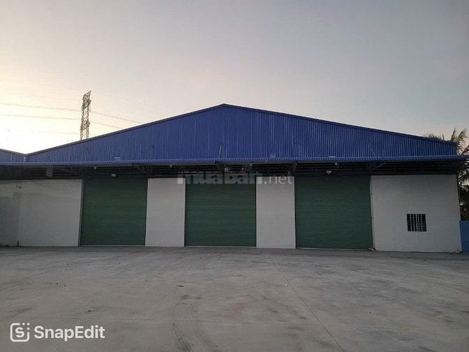 Cho thuê xưởng cây lậy Tiền Giang dt 2600m 