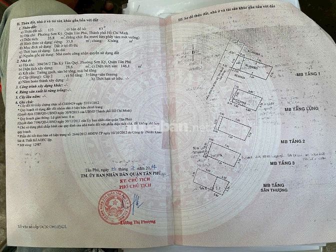 Nhà HXH 304 Tân Kỳ Tân Quý, P. Sơn Kỳ, Q. Tân Phú.