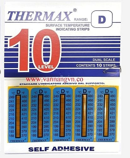 GIẤY ĐO NHIỆT ĐỘ THERMAX,  temperature indicator label