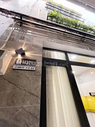 Hẻm Lê Văn Sỹ P12 Q3 . Cách 2 căn ra Hẻm Xe Hơi, 2 lầu, giá 4,5 tỷ