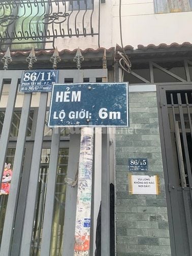 Bán nhà cũ hẻm 86/35 Phan Tây Hồ, hẻm 4m thông, Phú Nhuận