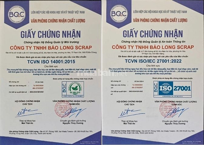 Dịch Vụ Tiêu Hủy Tài Liệu Bảo Mật – Bảo Long Scrap