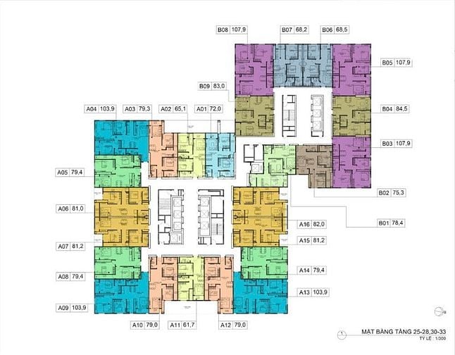 Quỹ căn 2 -3PN, chung cư BID Residence Tố Hữu, giá từ 2 tỷ 9