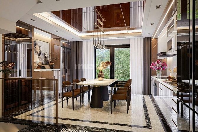 BÁN NHÀ XÃ PHƯỚC KIỂN 1 TRỆT 1 LỬNG 3 LẦU 4 PN 5 TOLET 