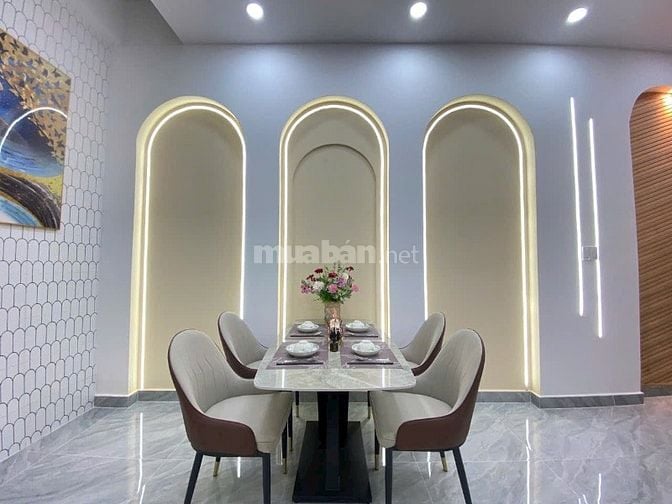 Nhà 3 lầu đẹp CAO CẤP DT:4x12m hẻm xe hơi Quang Trung, P14, Q.Gò Vấp.