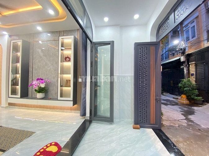 Nhà 3 lầu đẹp CAO CẤP DT:4x12m hẻm xe hơi Quang Trung, P14, Q.Gò Vấp.