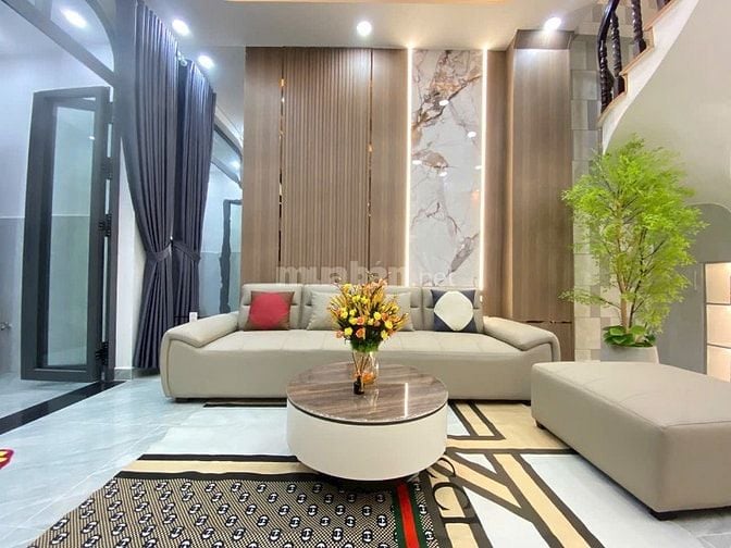 Nhà 3 lầu đẹp CAO CẤP DT:4x12m hẻm xe hơi Quang Trung, P14, Q.Gò Vấp.