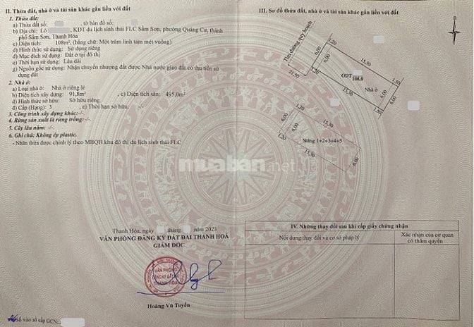 BÁN GẤP LK5 TẦNG – GIÁ SỐC CHỈ 4.8 TỶ, BIỂN SẦM SƠN, KHU ĐÔ THỊ FLC 