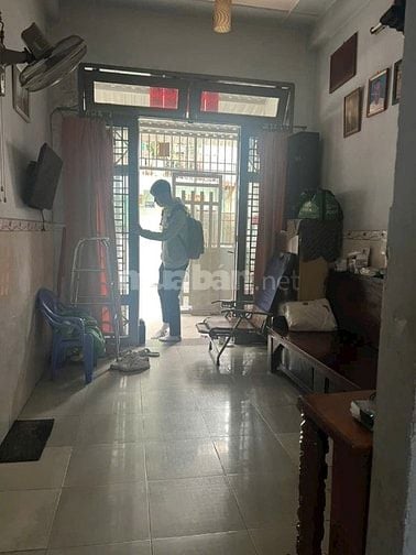 Nhà nở Hậu L 117m2 đất trệt 1 lâù, hẻm xe hơi 8m, Đường 100- Bình Thới