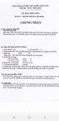 Bán nhà mặt tiền Trần Não p. An Khánh Quận 2 giá 115 tỷ