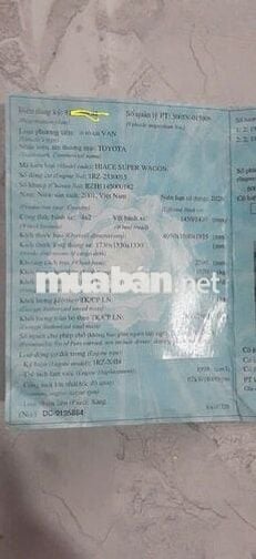 Cần bán hoặc cho thuê Toyota Hiace