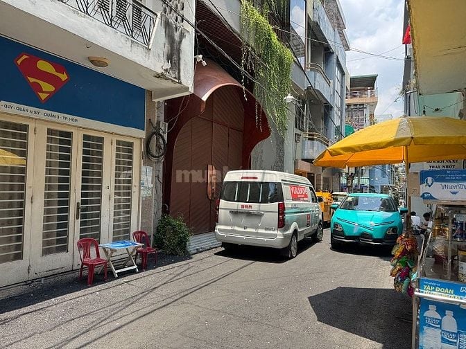 3 lầu (4,1m nở hậu 4,95m x11,75m) Hẻm Xe Hơi 6M khu K.Doanh Lê Văn Sỹ