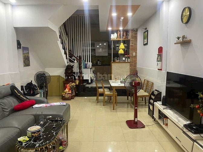 3 lầu (4,1m nở hậu 4,95m x11,75m) Hẻm Xe Hơi 6M khu K.Doanh Lê Văn Sỹ