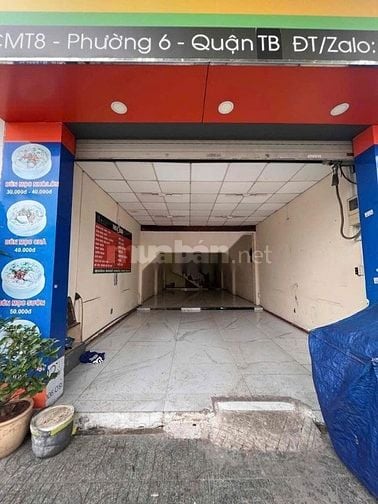 Cho thuê nhà mặt tiền Cách Mạng Tháng 8, P6, Q.Tân Bình Giá 38tr