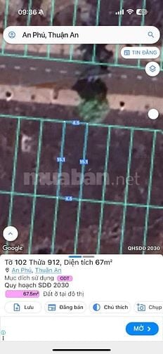 Đất 4,5 x 15 KDC an phú thuận an bình dương 