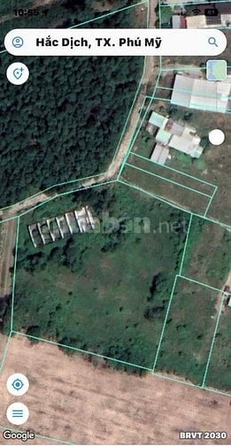 Đất 4538m2 lô 3 MT hẻm 7m, Phường Hắc Dịch, Thị Xã Phú Mỹ, Tp.Bà Rịa