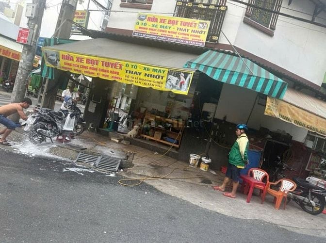 Sang tiệm rửa xe + quán phở mặt tiền Lê Quang Chiểu, Hiệp Tân, Tân Phú