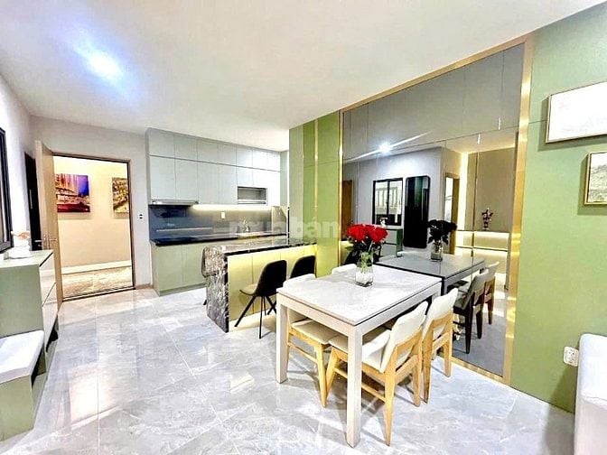 Căn hộ cách Sân Bay 10'- 58m2 (1 tỷ 56), SHR, hoàn thiện 100%, ở liền