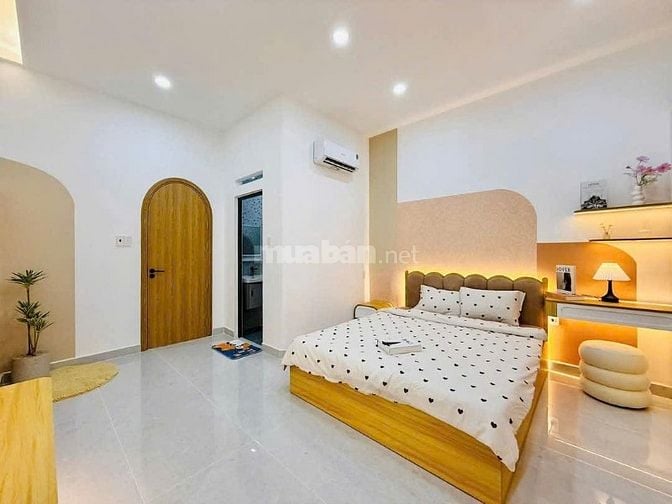 Bán nhà 1 lầu hẻm vf3 vào nhà full nội thất 4x12 gần trường An Hội