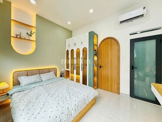 Bán nhà 1 lầu hẻm vf3 vào nhà full nội thất 4x12 gần trường An Hội
