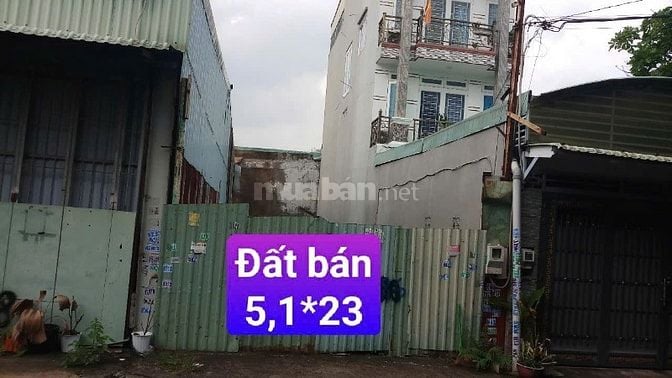 Cần bán gấp lô đất Hà Huy Giáp vào 50m dt 5.1*23  thổ 100% 6 tỷ 300tr