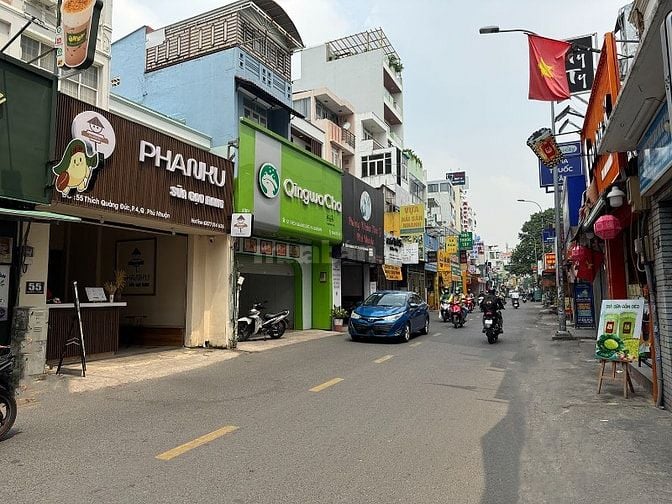 2lầu (4x17,2=68,8m2) mặt tiền thụt (liền kề mặt tiền) Thích Quảng Đức