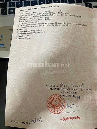 Chủ ngộp bán lô mặt tiền Đường Ba Sa, Củ Chi, HCM, 1,9 tỷ, 309 m2