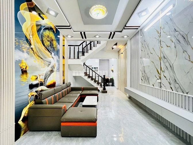 Nhà hoàn công 70m2 Huỳnh Tấn Phát, Q7 gần cầu Phú Mỹ. Xây 1 trệt 2 lầu