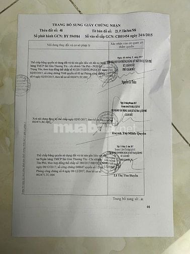 Chính chủ bán nhà mặt tiền 48 Nguyễn Quý Anh, P.Tân Sơn Nhì, Q.Tân Phú