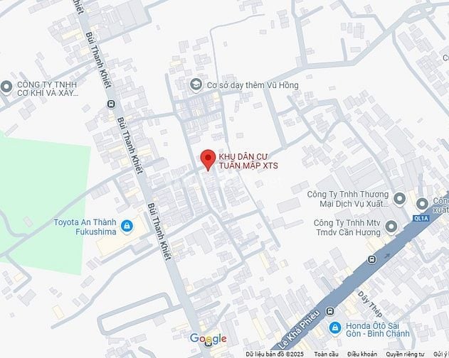 ĐẤT MT HẺM KHU BIỆT THỰ BÙI THANH KHIẾT, Dt 4 x 23m