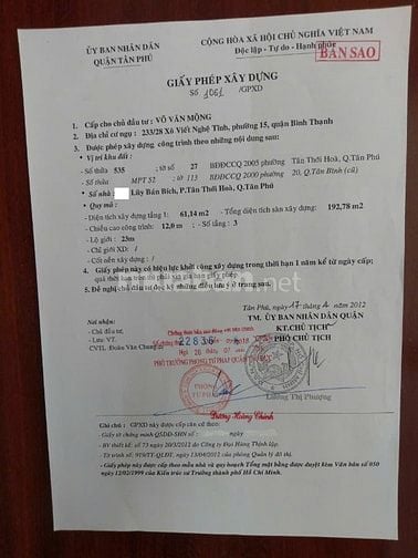 Bán nhà mặt tiền Lũy Bán Bích, P. T.T.Hòa, Q.T.Phú giá 17.8 tỷ 