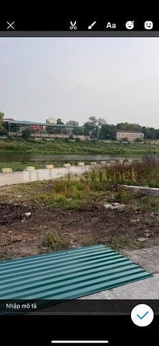 Bán đất mặt sông Đáy, thôn Lý Nhân, xã Hòa Chính