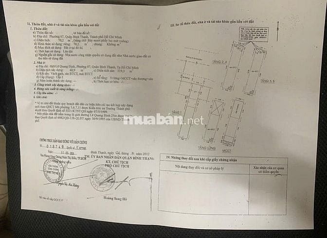 🌷 🌷 🌷 BÁN NHÀ MẶT TIỀN : 297 - 299 LÊ QUANG ĐỊNH - P. 7 - Q. BÌNH T