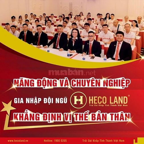 Tuyển nhân viên kinh doanh - thu nhập 100 triệu tại Heco Land