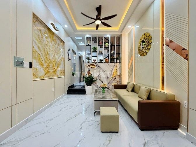 Nhà 4 lầu tuyệt đẹp CAO CẤP góc 2 mặt hẻm xe hơi 6m Bùi Quang Là, P12,
