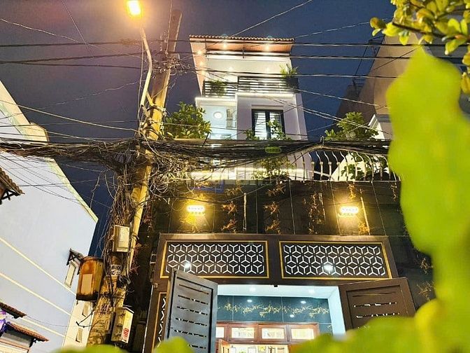 Nhà 4 lầu tuyệt đẹp CAO CẤP góc 2 mặt hẻm xe hơi 6m Bùi Quang Là, P12,