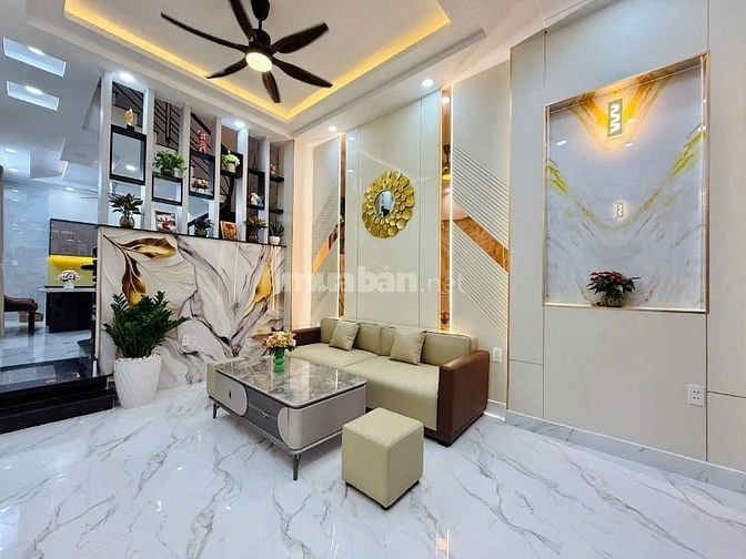 Nhà 4 lầu tuyệt đẹp CAO CẤP góc 2 mặt hẻm xe hơi 6m Bùi Quang Là, P12,