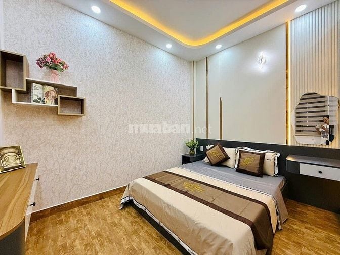 Nhà 4 lầu tuyệt đẹp CAO CẤP góc 2 mặt hẻm xe hơi 6m Bùi Quang Là, P12,