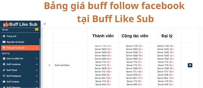 Tăng follow facebook uy tín - giá rẻ 