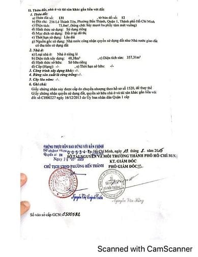 Bán Căn góc 2 Mặt Tiền địa chỉ: 254 - 256 Lê Thánh Thánh Tôn, 6 Tầng.