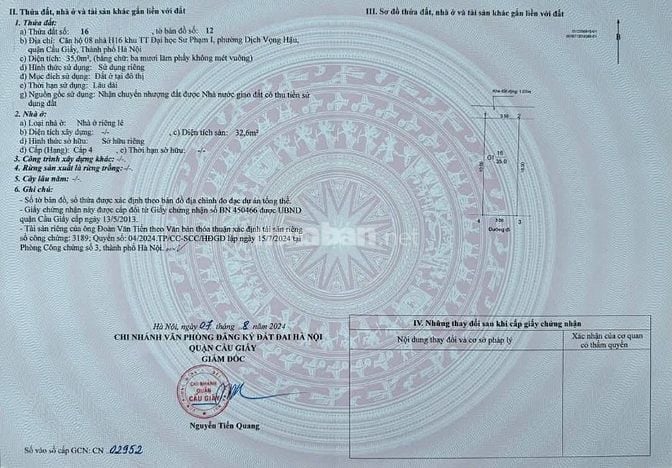NHÀ TRUNG TÂM CẦU GIẤY 6 TẦNG Ô TÔ- KINH DOANH GẦN CHỢ SINH VIÊN 