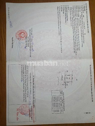 Chính chủ bán gấp đất 95m2 giá 1,8 tỷ xã Nhuận Đức, Củ Chi