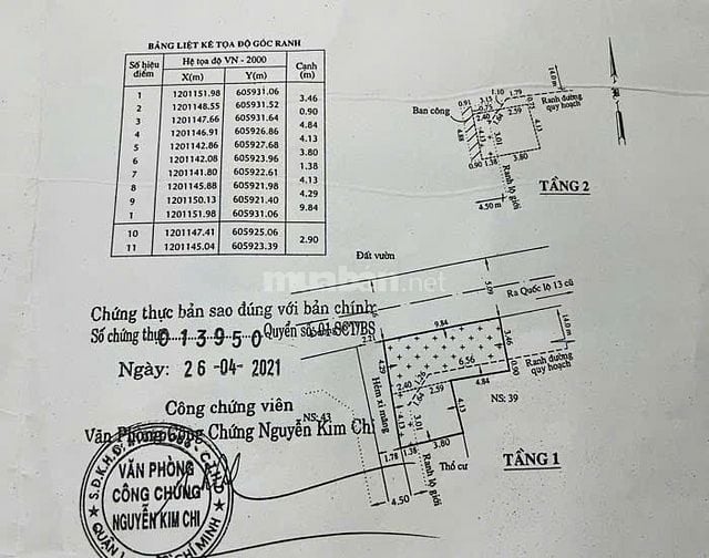  CẦN TIỀN BÁN NHÀ  ĐƯỜNG XE TẢI HIỆP BÌNH CHÁNH  63m2- 4,5 TỶ 