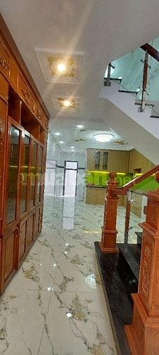 4x16, nhà đúc 5 tấm, mặt tiền đường 25, Lê Văn Quới vào