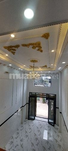 4x16, nhà đúc 5 tấm, mặt tiền đường 25, Lê Văn Quới vào