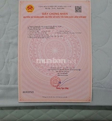 Chính chủ cần bán gấp lô đất mặt tiền Nguyễn Văn Cừ, thị trấn Đạ M’Ri