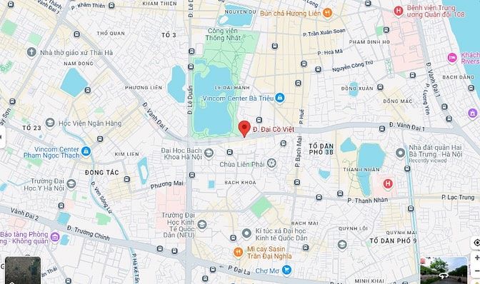 Bán nhà mặt tiền phố Đại Cồ Việt Hai Bà Trưng 140m2 Vị trí hiếm 52tỷ